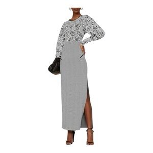 Esteban Cortazar XL Long Sleeve Maxi Dress